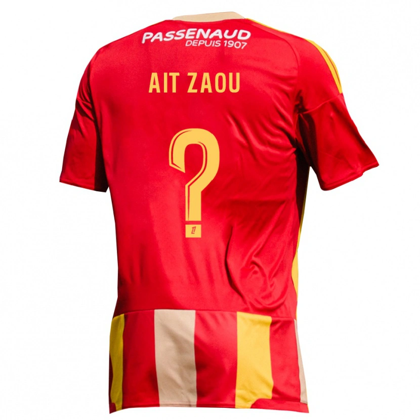 Danxen Herren Yassir Ait Zaou #0 Rot Gelb Grün Heimtrikot Trikot 2026/27 T-Shirt Schweiz