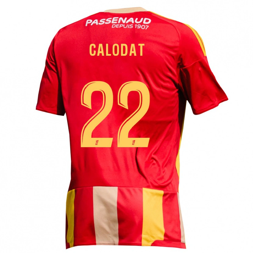 Danxen Herren Lucas Calodat #22 Rot Gelb Grün Heimtrikot Trikot 2026/27 T-Shirt Schweiz