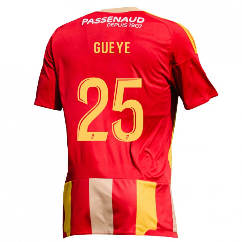 Danxen Herren Dame Gueye #25 Rot Gelb Grün Heimtrikot Trikot 2026/27 T-Shirt Schweiz