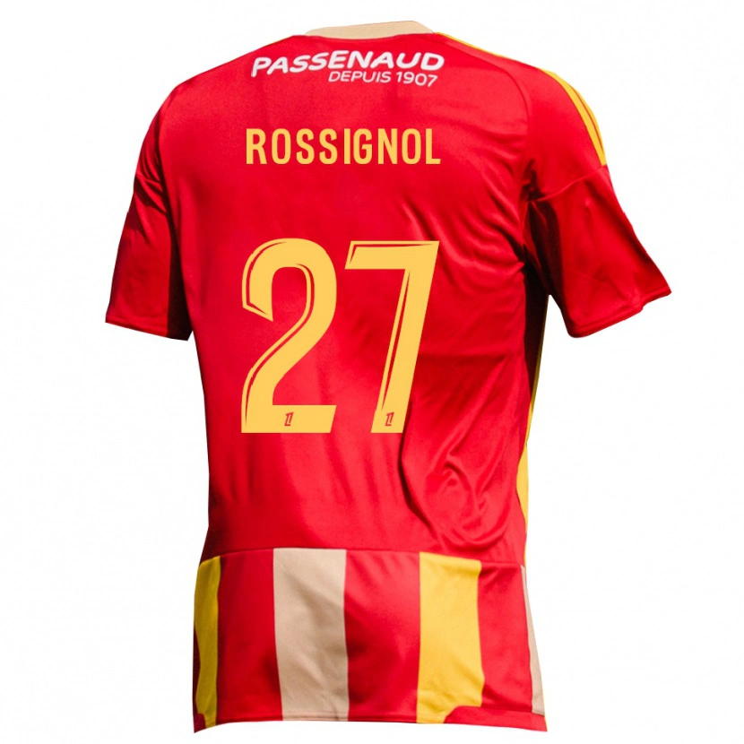Danxen Herren Martin Rossignol #27 Rot Gelb Grün Heimtrikot Trikot 2026/27 T-Shirt Schweiz
