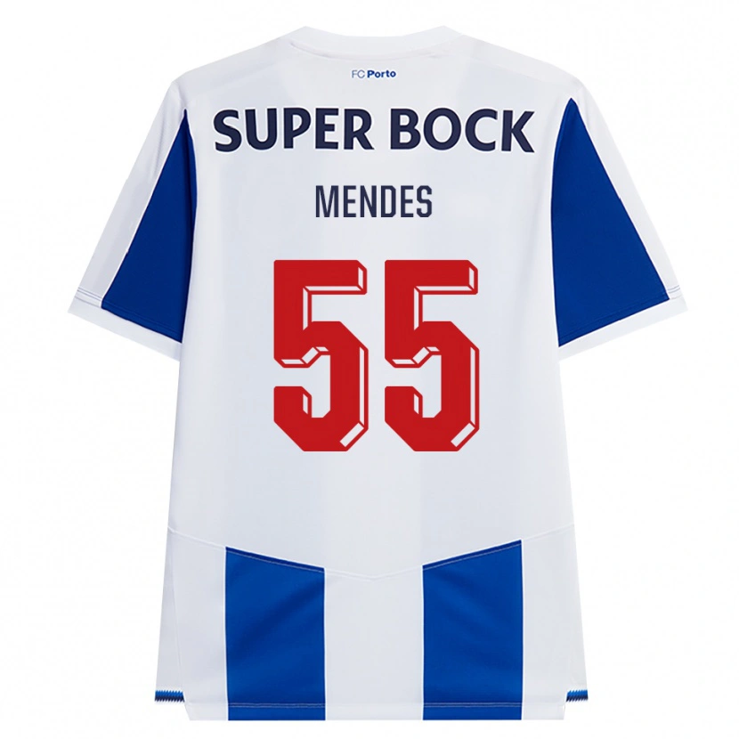 Danxen Herren Joao Mendes #55 Blau Weiß Rot Heimtrikot Trikot 2026/27 T-Shirt Schweiz