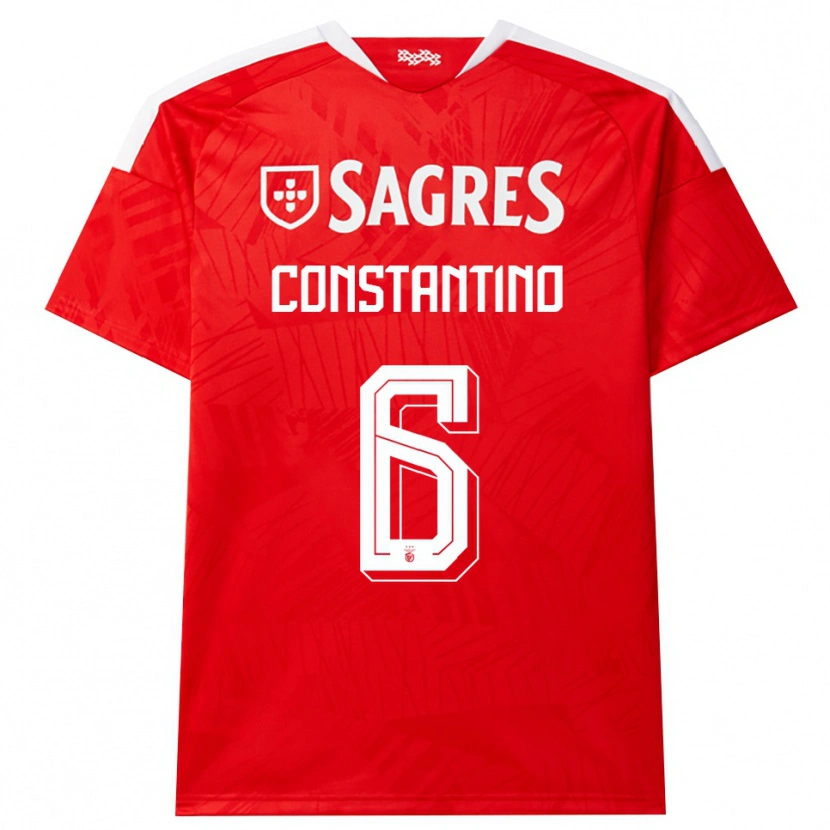 Danxen Herren Simão Constantino #6 Rot Weiß Gelb Heimtrikot Trikot 2026/27 T-Shirt Schweiz