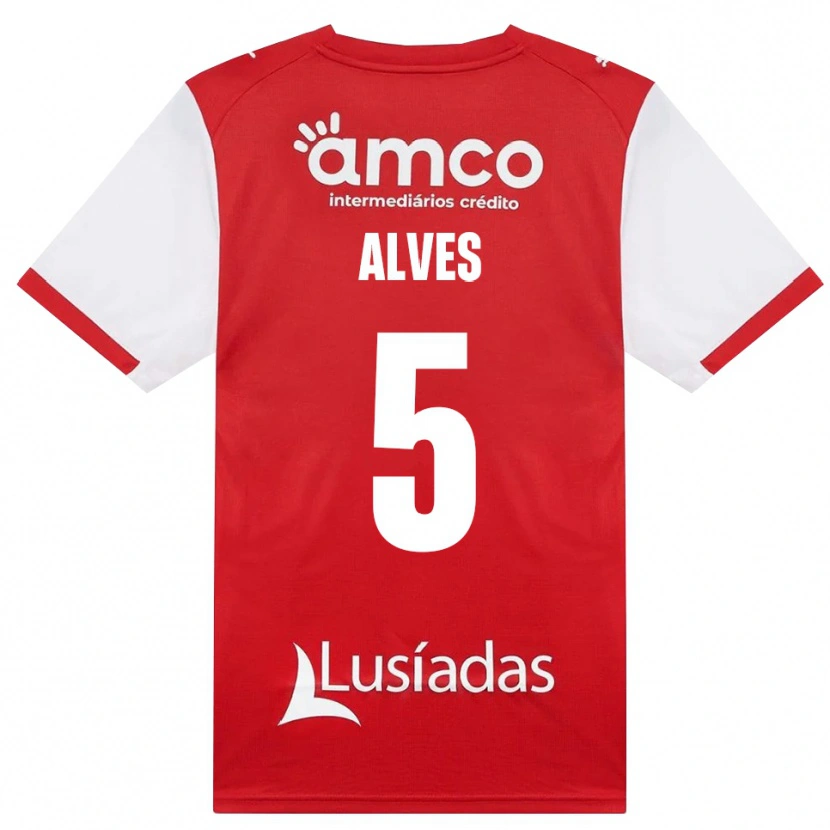 Danxen Herren Eduardo Alves #5 Weiß Rot Schwarz Heimtrikot Trikot 2026/27 T-Shirt Schweiz