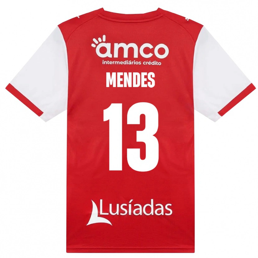 Danxen Herren Emmanuel Mendes #13 Weiß Rot Schwarz Heimtrikot Trikot 2026/27 T-Shirt Schweiz