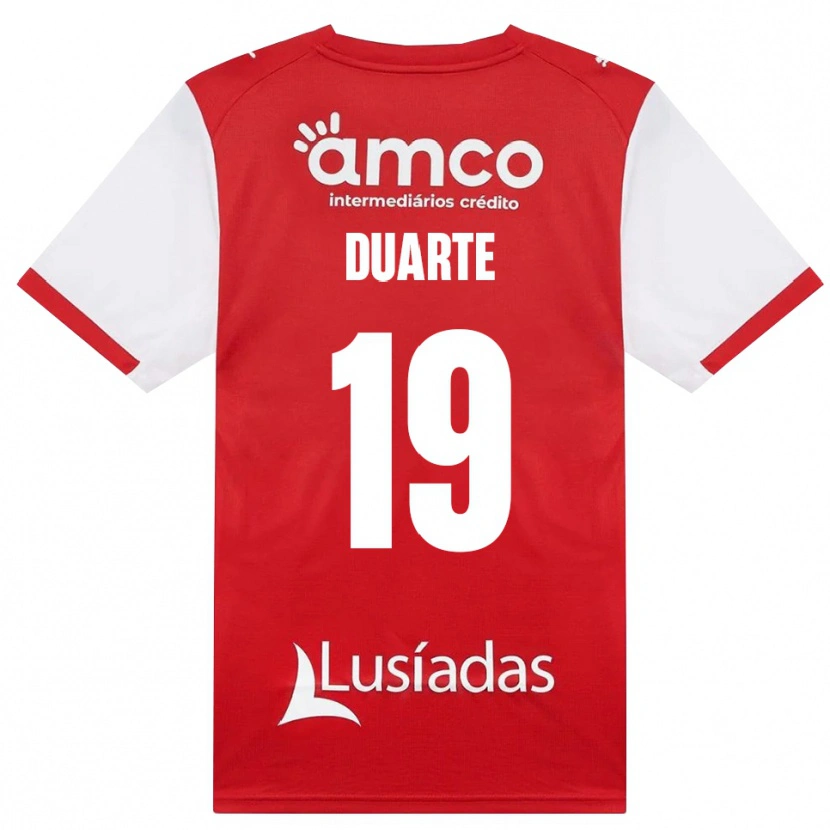 Danxen Herren João Duarte #19 Weiß Rot Schwarz Heimtrikot Trikot 2026/27 T-Shirt Schweiz