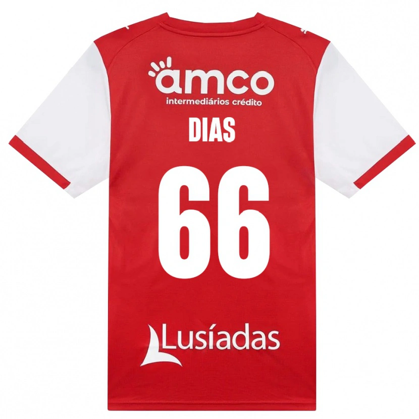 Danxen Herren Gonçalo Dias #66 Weiß Rot Schwarz Heimtrikot Trikot 2026/27 T-Shirt Schweiz