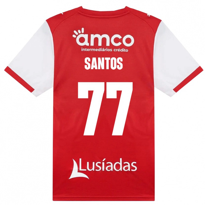 Danxen Herren Edu Santos #77 Weiß Rot Schwarz Heimtrikot Trikot 2026/27 T-Shirt Schweiz