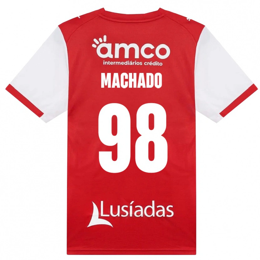 Danxen Herren Gonçalo Machado #98 Weiß Rot Schwarz Heimtrikot Trikot 2026/27 T-Shirt Schweiz