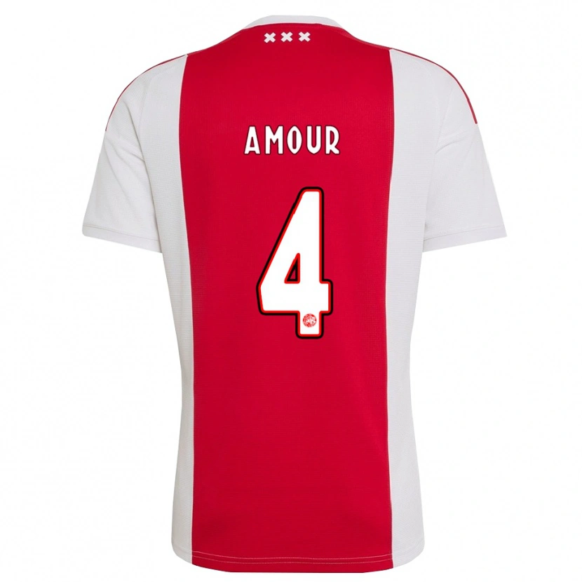 Danxen Herren Jahyendrow Amour #4 Rot Weiß Gelb Heimtrikot Trikot 2026/27 T-Shirt Schweiz