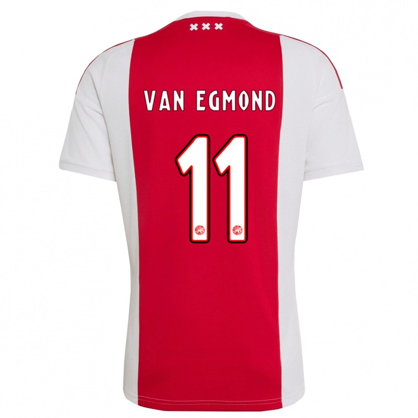 Danxen Herren Bo Van Egmond #11 Rot Weiß Gelb Heimtrikot Trikot 2026/27 T-Shirt Schweiz