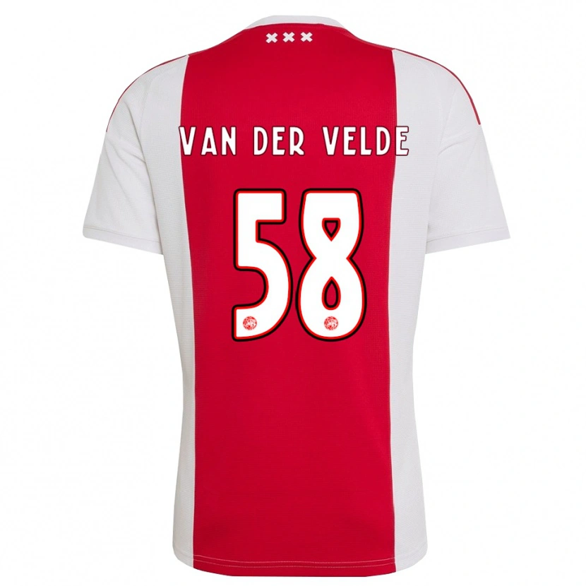 Danxen Herren Valentijn Van Der Velde #58 Rot Weiß Gelb Heimtrikot Trikot 2026/27 T-Shirt Schweiz