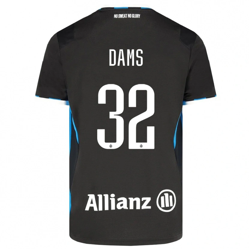 Danxen Herren Matteo Dams #32 Schwarz Rot Blau Heimtrikot Trikot 2026/27 T-Shirt Schweiz