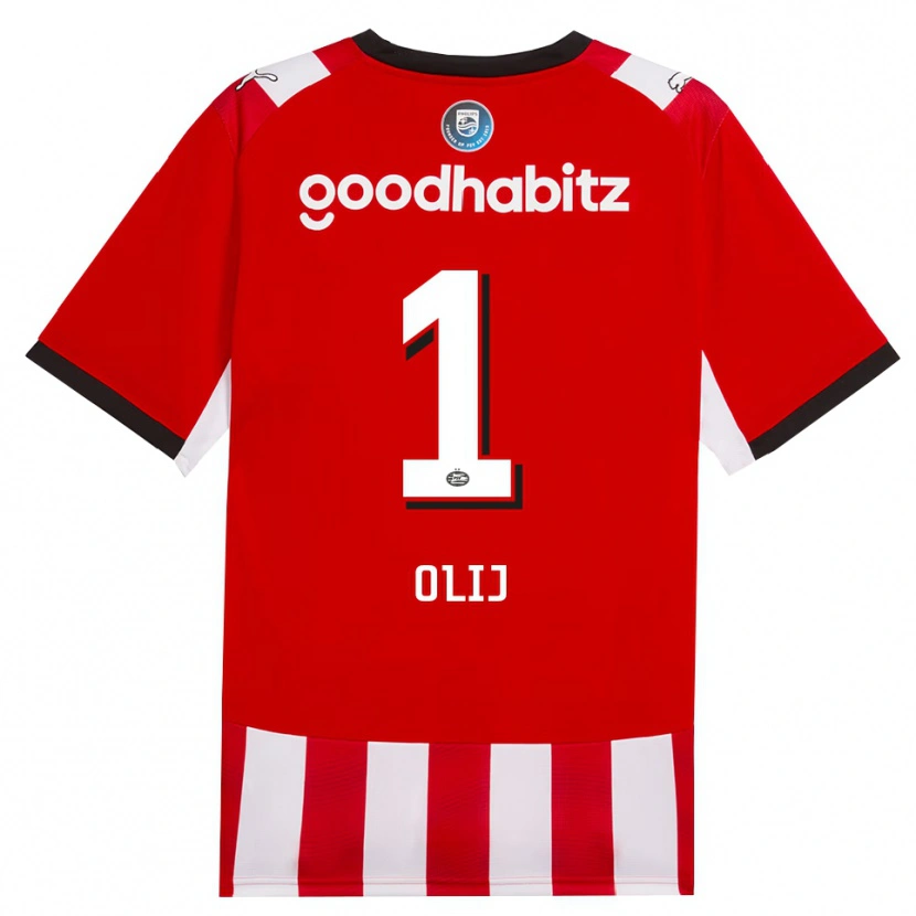Danxen Herren Nick Olij #1 Rot Weiß Schwarz Heimtrikot Trikot 2026/27 T-Shirt Schweiz