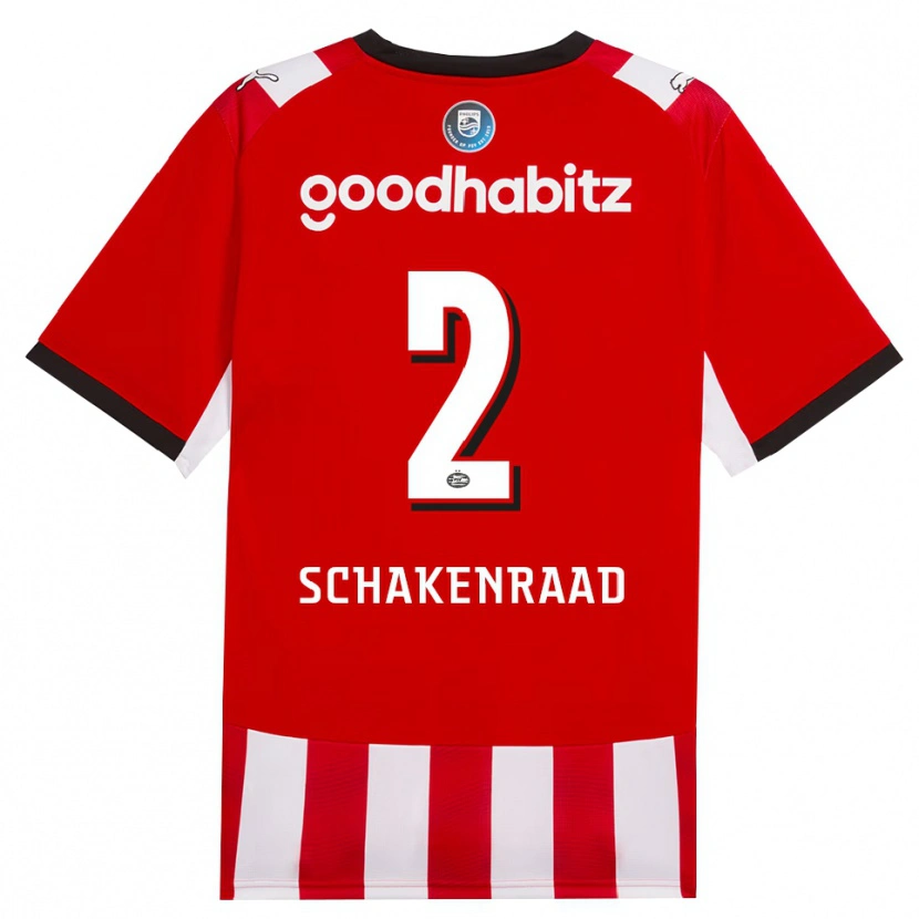 Danxen Herren Loek Schakenraad #2 Rot Weiß Schwarz Heimtrikot Trikot 2026/27 T-Shirt Schweiz
