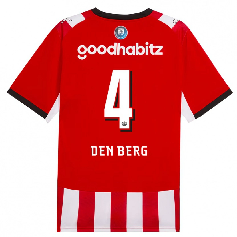 Danxen Herren Mandy Van Den Berg #4 Rot Weiß Schwarz Heimtrikot Trikot 2026/27 T-Shirt Schweiz