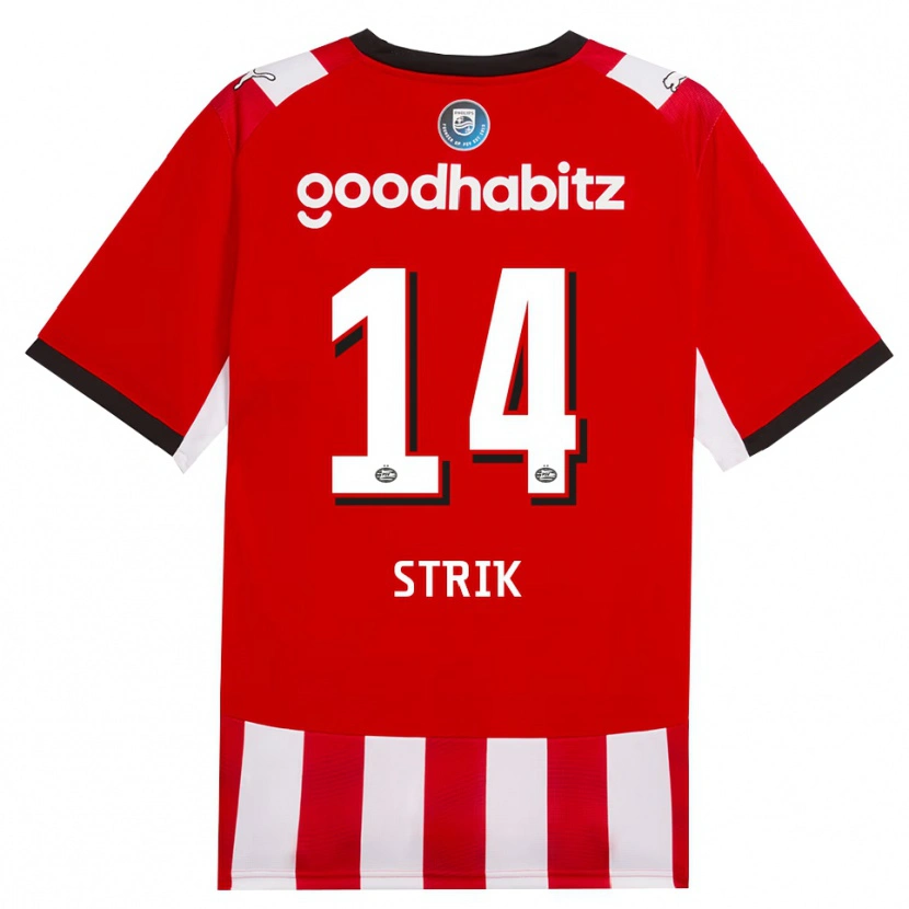 Danxen Herren Laura Strik #14 Rot Weiß Schwarz Heimtrikot Trikot 2026/27 T-Shirt Schweiz