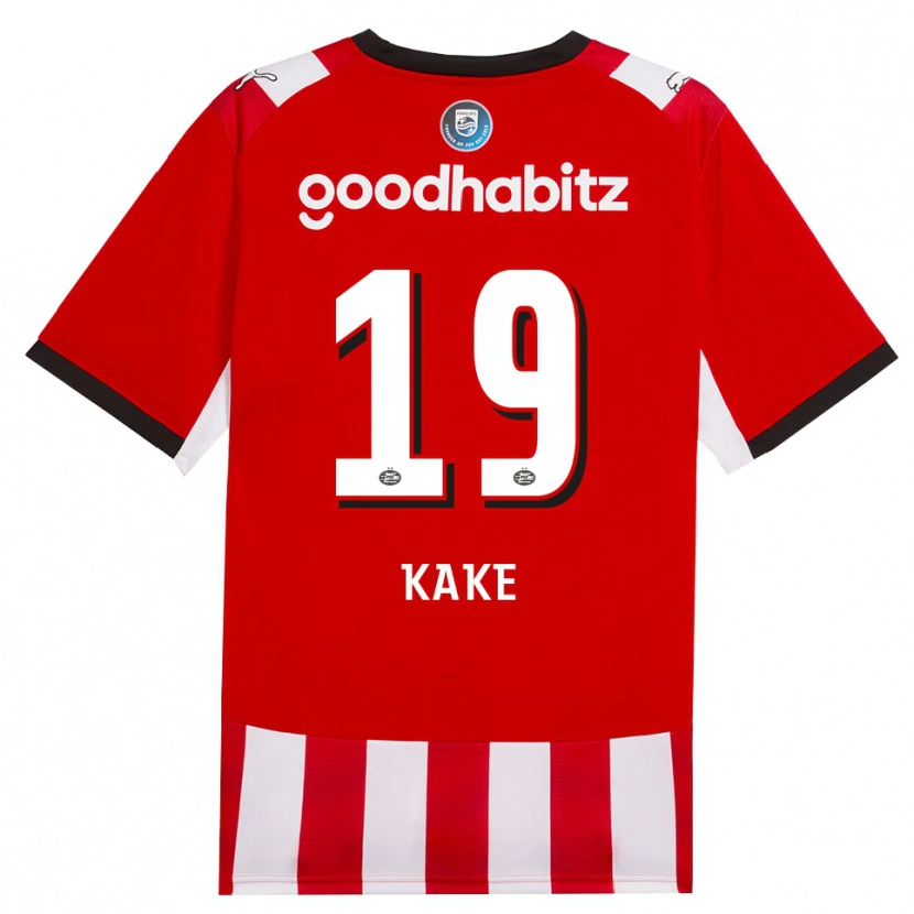 Danxen Herren Souhel Kake #19 Rot Weiß Schwarz Heimtrikot Trikot 2026/27 T-Shirt Schweiz