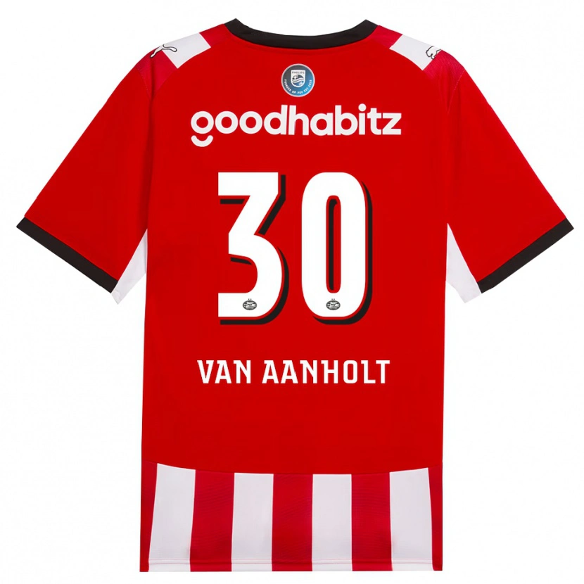 Danxen Herren Patrick Van Aanholt #30 Rot Weiß Schwarz Heimtrikot Trikot 2026/27 T-Shirt Schweiz