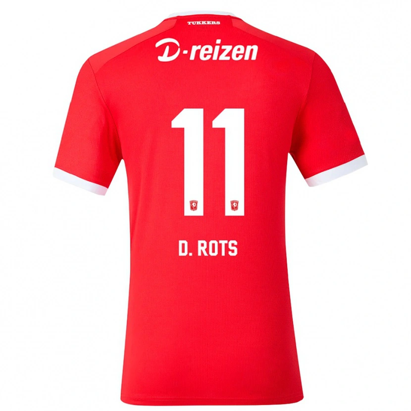 Danxen Herren Daan Rots #11 Rot Weiß Heimtrikot Trikot 2026/27 T-Shirt Schweiz