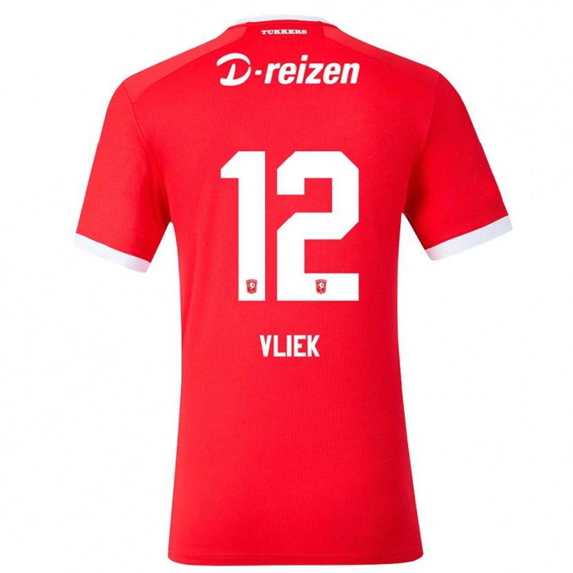 Danxen Herren Leonie Vliek #12 Rot Weiß Heimtrikot Trikot 2026/27 T-Shirt Schweiz