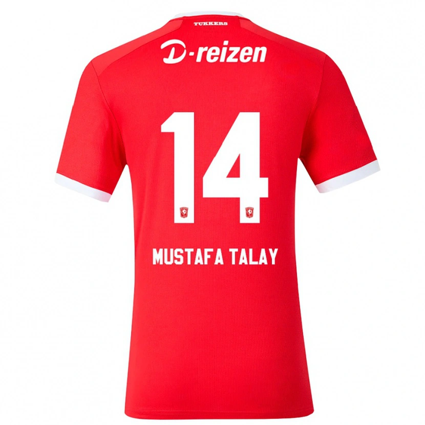 Danxen Herren Kaan Mustafa Talay #14 Rot Weiß Heimtrikot Trikot 2026/27 T-Shirt Schweiz