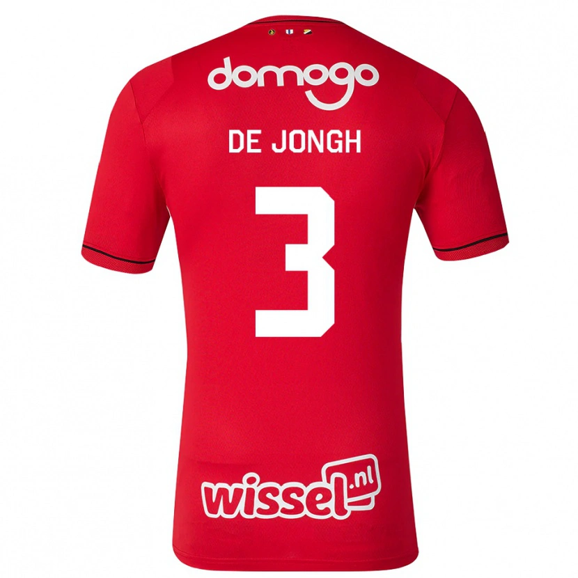 Danxen Herren Bryan De Jongh #3 Rot Weiß Schwarz Heimtrikot Trikot 2026/27 T-Shirt Schweiz