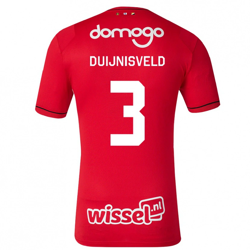 Danxen Herren Owen Duijnisveld #3 Rot Weiß Schwarz Heimtrikot Trikot 2026/27 T-Shirt Schweiz