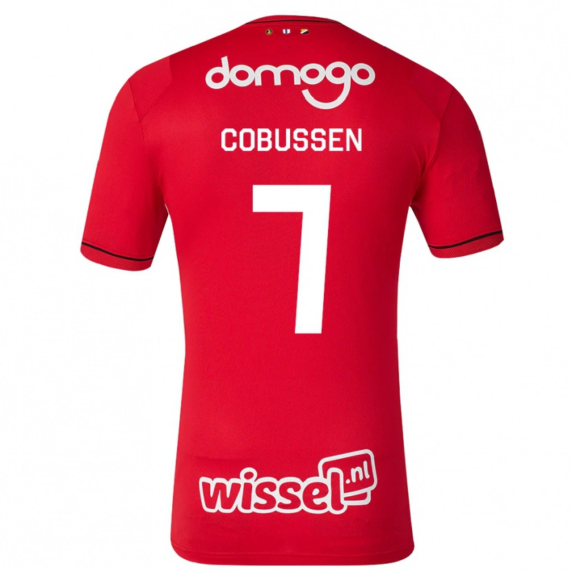 Danxen Herren Sophie Cobussen #7 Rot Weiß Schwarz Heimtrikot Trikot 2026/27 T-Shirt Schweiz