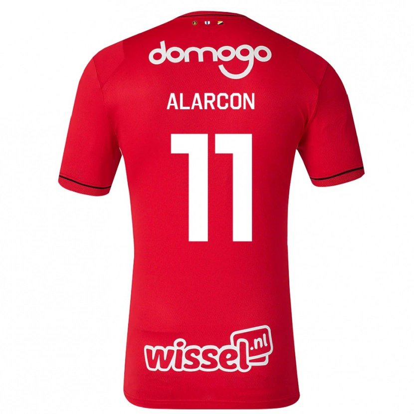 Danxen Herren Ángel Alarcón #11 Rot Weiß Schwarz Heimtrikot Trikot 2026/27 T-Shirt Schweiz