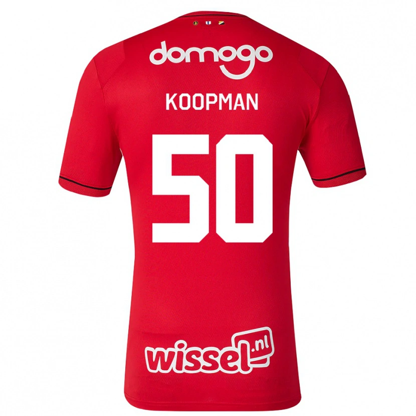 Danxen Herren Kyra Koopman #50 Rot Weiß Schwarz Heimtrikot Trikot 2026/27 T-Shirt Schweiz