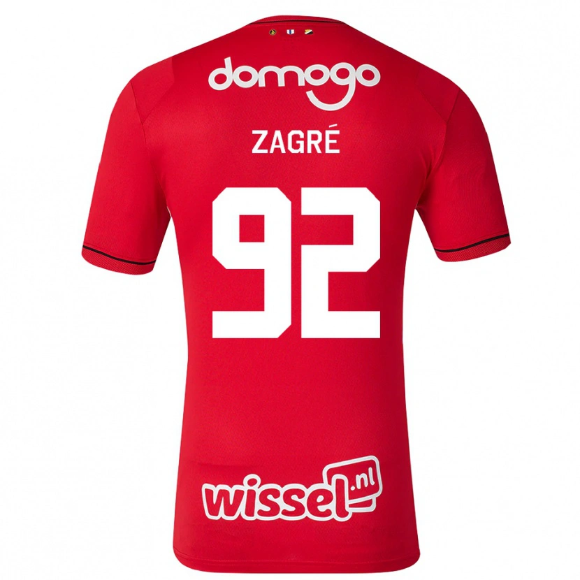 Danxen Herren Arthur Zagré #92 Rot Weiß Schwarz Heimtrikot Trikot 2026/27 T-Shirt Schweiz