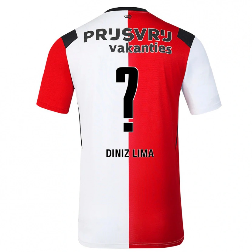 Danxen Herren Lucas Diniz Lima #0 Rot Weiß Schwarz Heimtrikot Trikot 2026/27 T-Shirt Schweiz