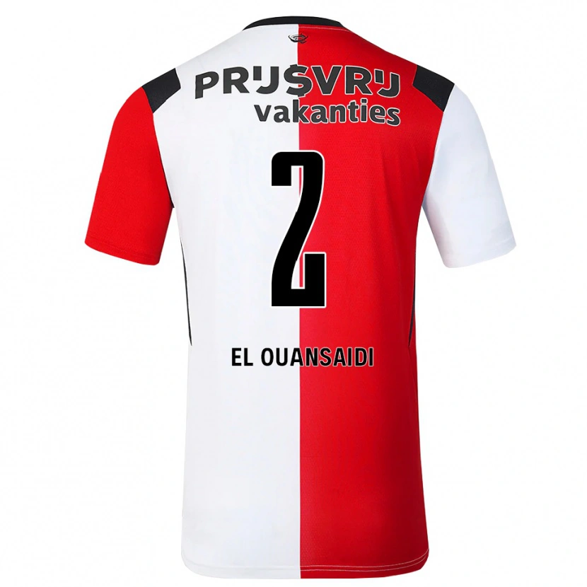 Danxen Herren Keyane El Ouansaidi #2 Rot Weiß Schwarz Heimtrikot Trikot 2026/27 T-Shirt Schweiz