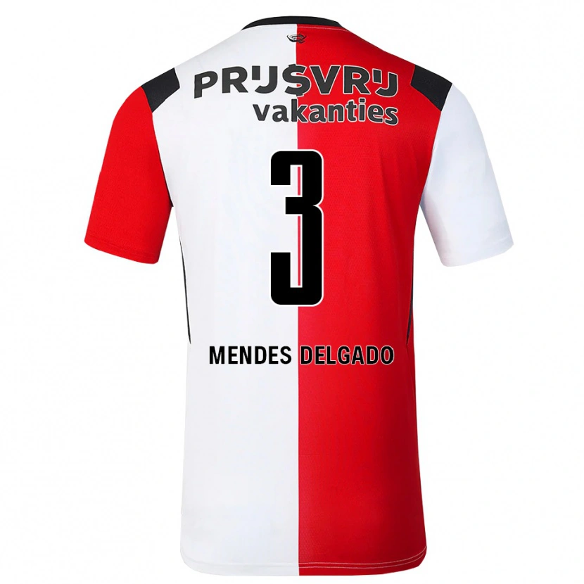 Danxen Herren Nestly Mendes Delgado #3 Rot Weiß Schwarz Heimtrikot Trikot 2026/27 T-Shirt Schweiz