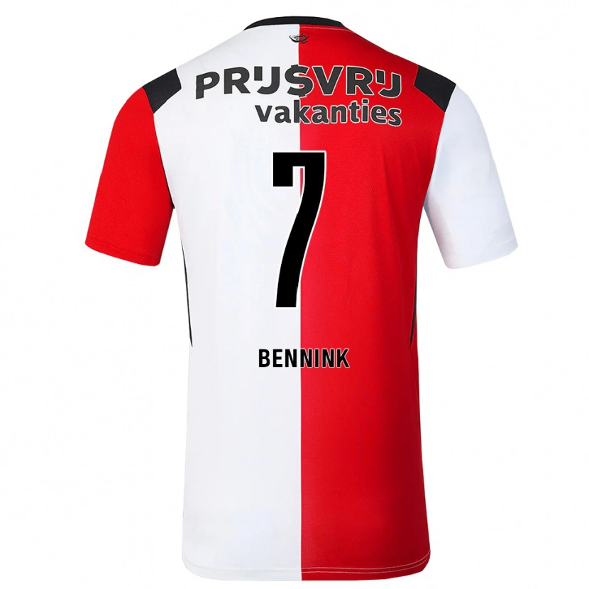 Danxen Herren Maxime Bennink #7 Rot Weiß Schwarz Heimtrikot Trikot 2026/27 T-Shirt Schweiz