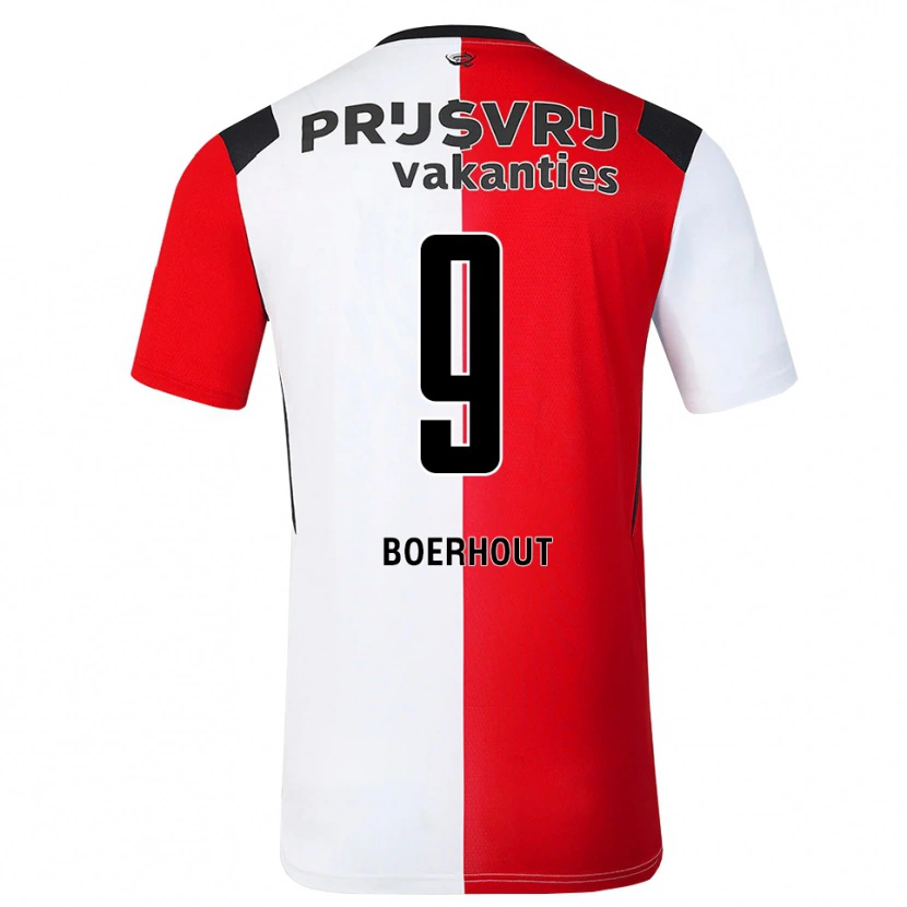 Danxen Herren Yoram Boerhout #9 Rot Weiß Schwarz Heimtrikot Trikot 2026/27 T-Shirt Schweiz