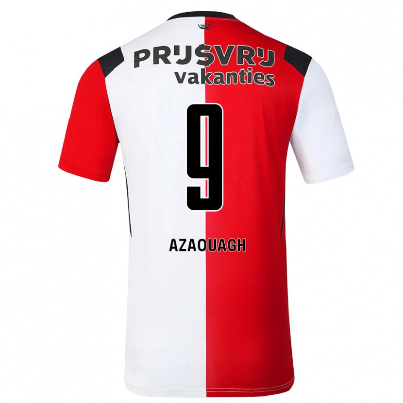 Danxen Herren Ilias Azaouagh #9 Rot Weiß Schwarz Heimtrikot Trikot 2026/27 T-Shirt Schweiz