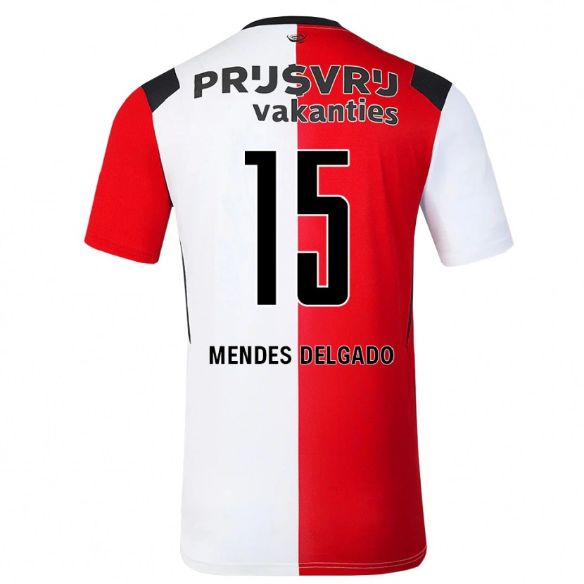 Danxen Herren Jayden Mendes Delgado #15 Rot Weiß Schwarz Heimtrikot Trikot 2026/27 T-Shirt Schweiz