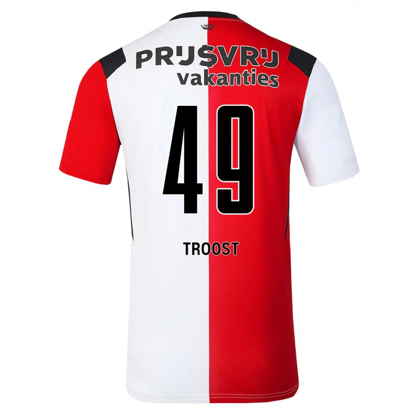 Danxen Herren Tein Troost #49 Rot Weiß Schwarz Heimtrikot Trikot 2026/27 T-Shirt Schweiz