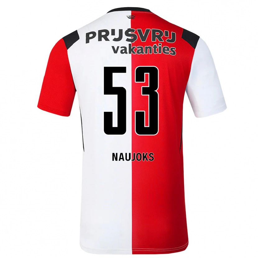 Danxen Herren Noah Naujoks #53 Rot Weiß Schwarz Heimtrikot Trikot 2026/27 T-Shirt Schweiz