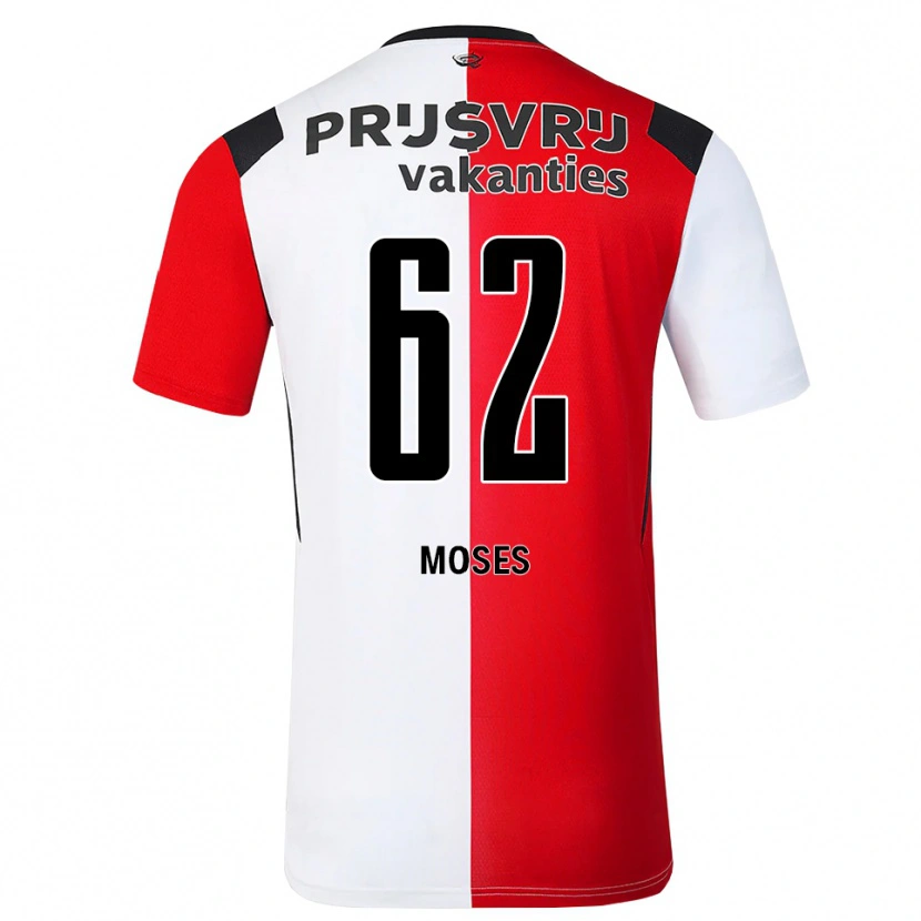 Danxen Herren Troy Moses #62 Rot Weiß Schwarz Heimtrikot Trikot 2026/27 T-Shirt Schweiz