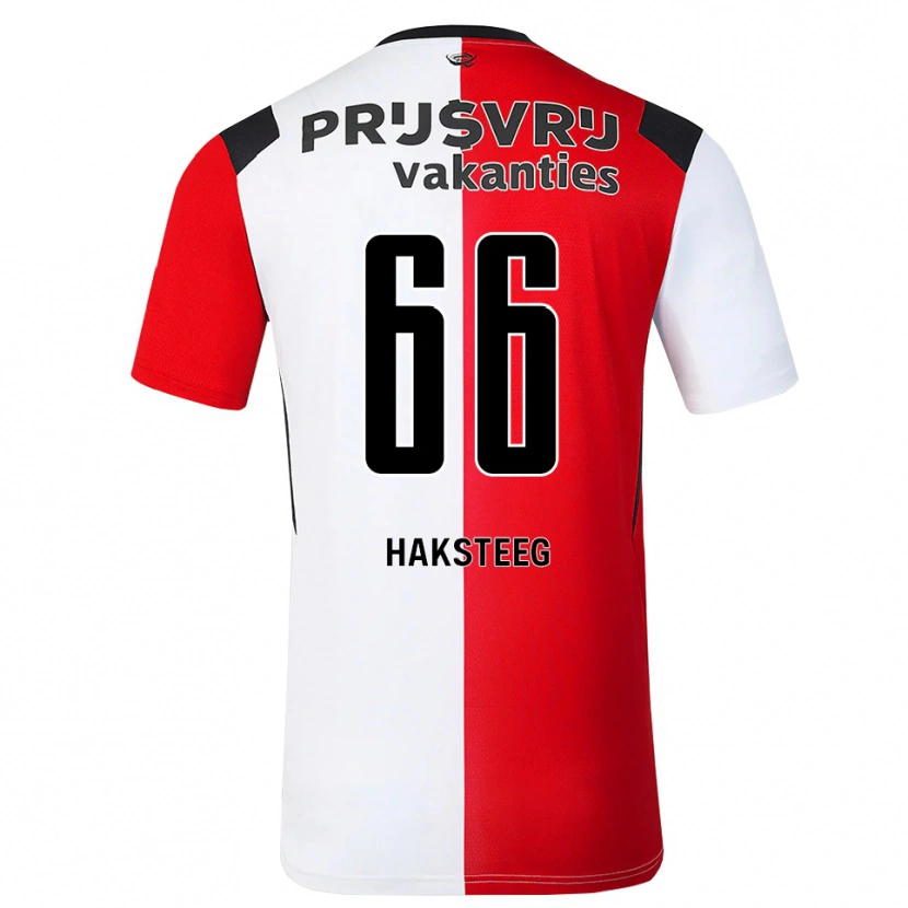 Danxen Herren Tim Haksteeg #66 Rot Weiß Schwarz Heimtrikot Trikot 2026/27 T-Shirt Schweiz