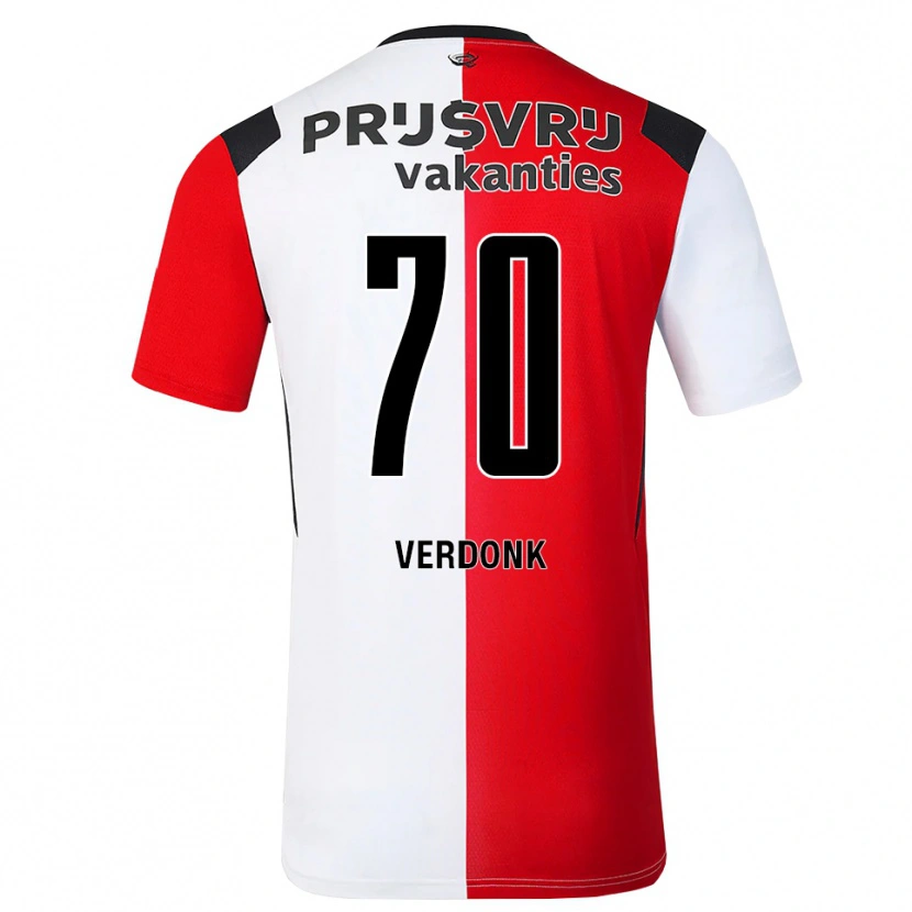 Danxen Herren Sem Verdonk #70 Rot Weiß Schwarz Heimtrikot Trikot 2026/27 T-Shirt Schweiz