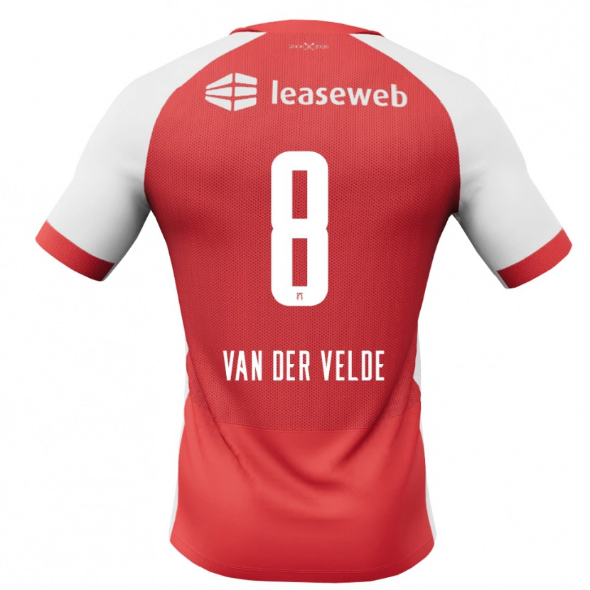 Danxen Herren Yordi Van Der Velde #8 Rot Weiß Schwarz Heimtrikot Trikot 2026/27 T-Shirt Schweiz