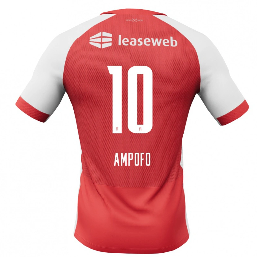 Danxen Herren Jahmael Ampofo #10 Rot Weiß Schwarz Heimtrikot Trikot 2026/27 T-Shirt Schweiz