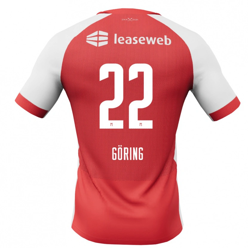 Danxen Herren Christian Göring #22 Rot Weiß Schwarz Heimtrikot Trikot 2026/27 T-Shirt Schweiz