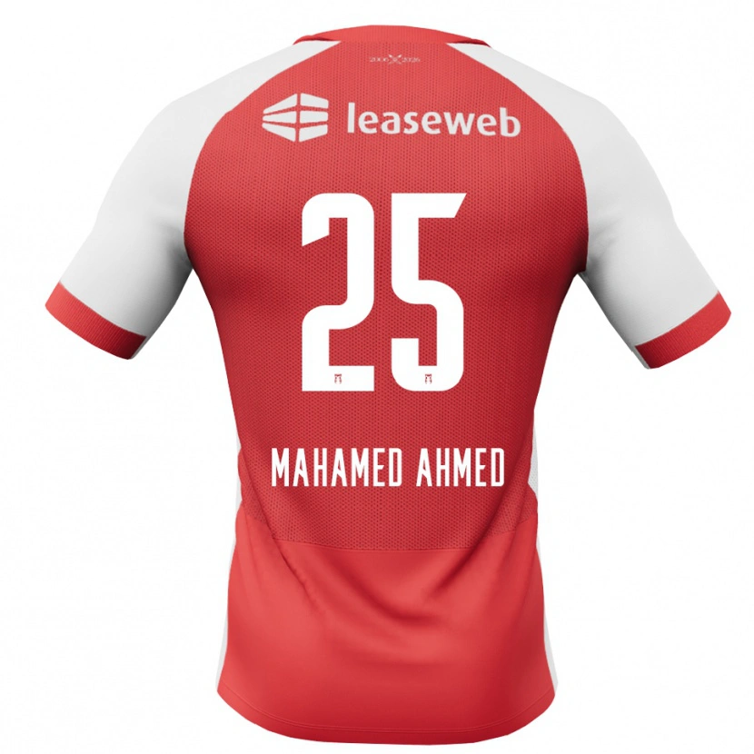Danxen Herren Nuur Mahamed Ahmed #25 Rot Weiß Schwarz Heimtrikot Trikot 2026/27 T-Shirt Schweiz