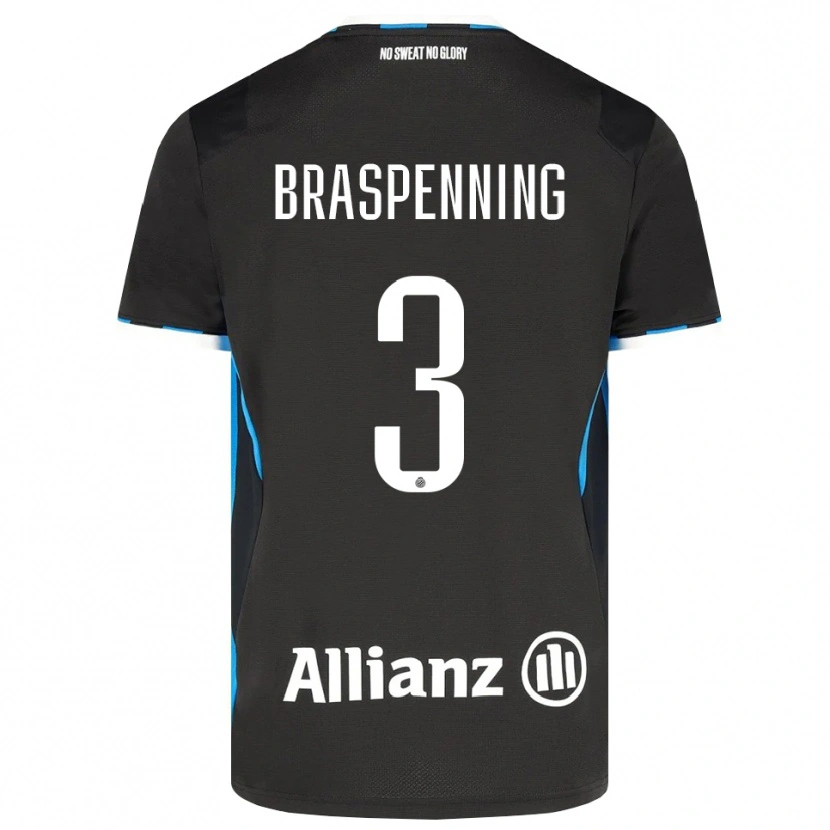 Danxen Herren Daan Braspenning #3 Schwarz Rot Blau Heimtrikot Trikot 2026/27 T-Shirt Schweiz