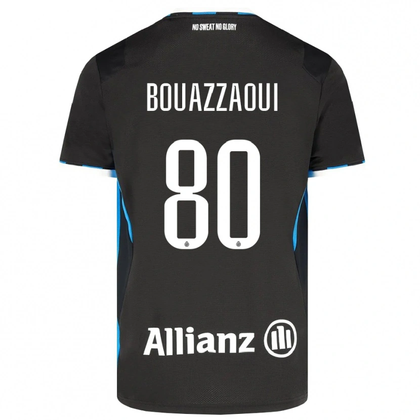 Danxen Herren Ilyas Bouazzaoui #80 Schwarz Rot Blau Heimtrikot Trikot 2026/27 T-Shirt Schweiz