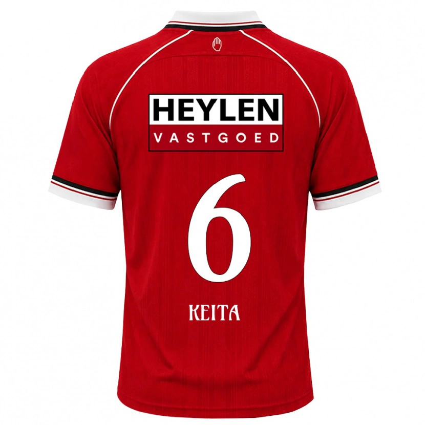 Danxen Herren Thierno Keita #6 Rot Weiß Schwarz Heimtrikot Trikot 2026/27 T-Shirt Schweiz
